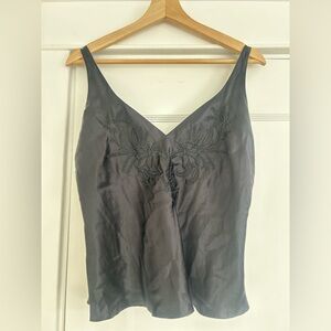 Vintage Victoria’s Secret Black Silk Camisole, Size M